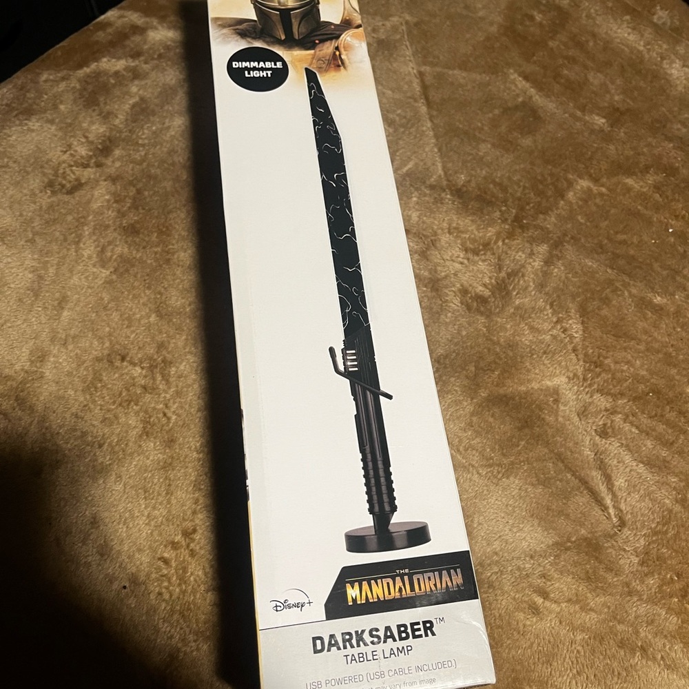Disney Mandalorian Darksaber Lamp - Black